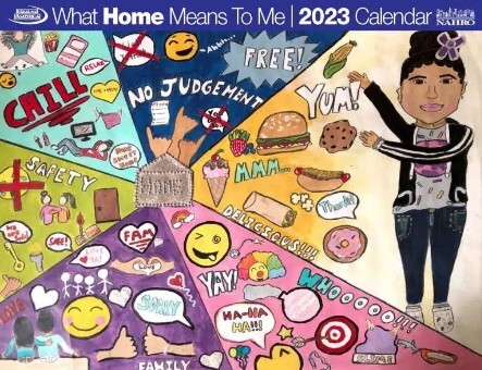What Home Means to Me 2023 Calendar Cover for Poster Contest. 