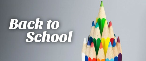 Back to School with colored pencils.